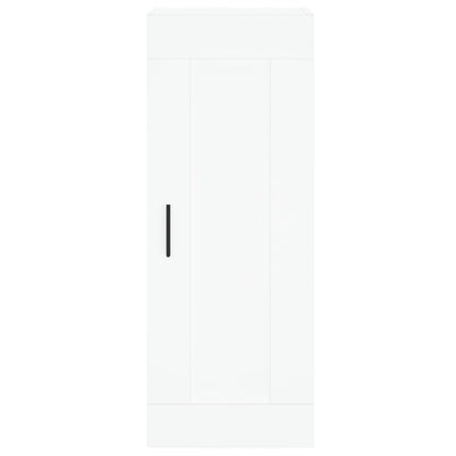 Highboard White 34,5x34x180 cm Engineered Wood