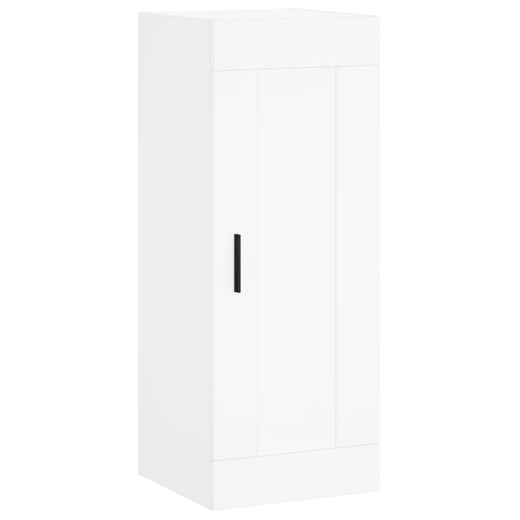 Highboard White 34,5x34x180 cm Engineered Wood