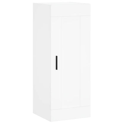 Highboard White 34,5x34x180 cm Engineered Wood