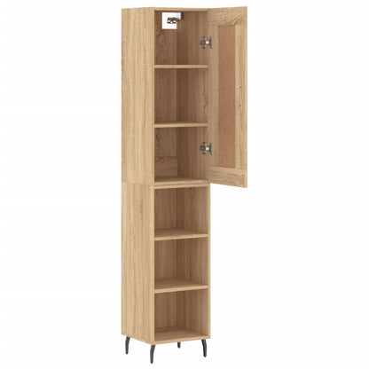 Highboard Sonoma Oak 34,5x34x180 cm Engineered Wood