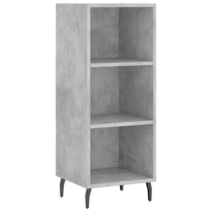 Highboard Concrete Grey 34,5x34x180 cm Engineered Wood
