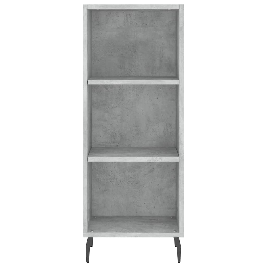 Highboard Concrete Grey 34,5x34x180 cm Engineered Wood