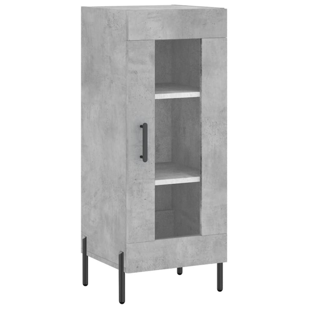 Highboard Concrete Grey 34,5x34x180 cm Engineered Wood