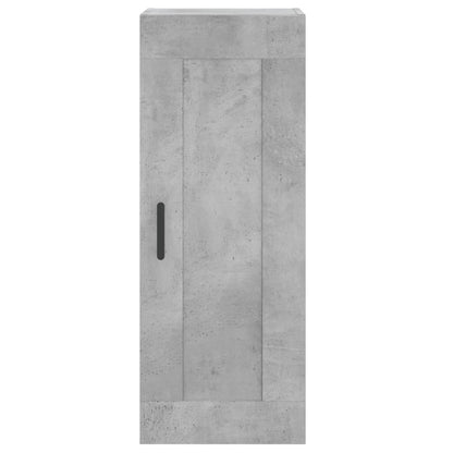 Highboard Concrete Grey 34,5x34x180 cm Engineered Wood