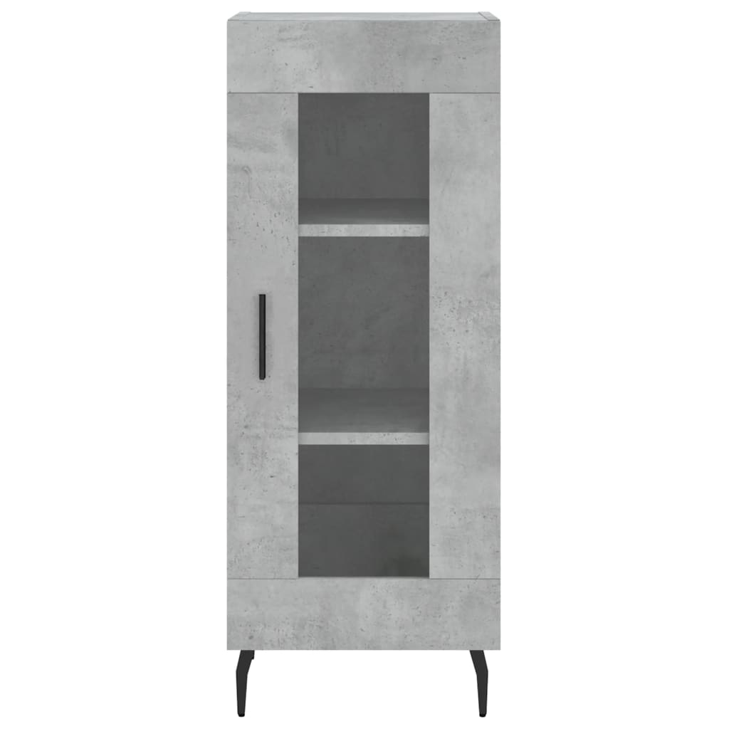 Highboard Concrete Grey 34,5x34x180 cm Engineered Wood