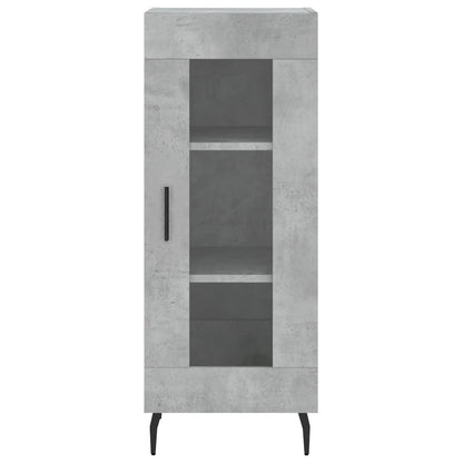 Highboard Concrete Grey 34,5x34x180 cm Engineered Wood