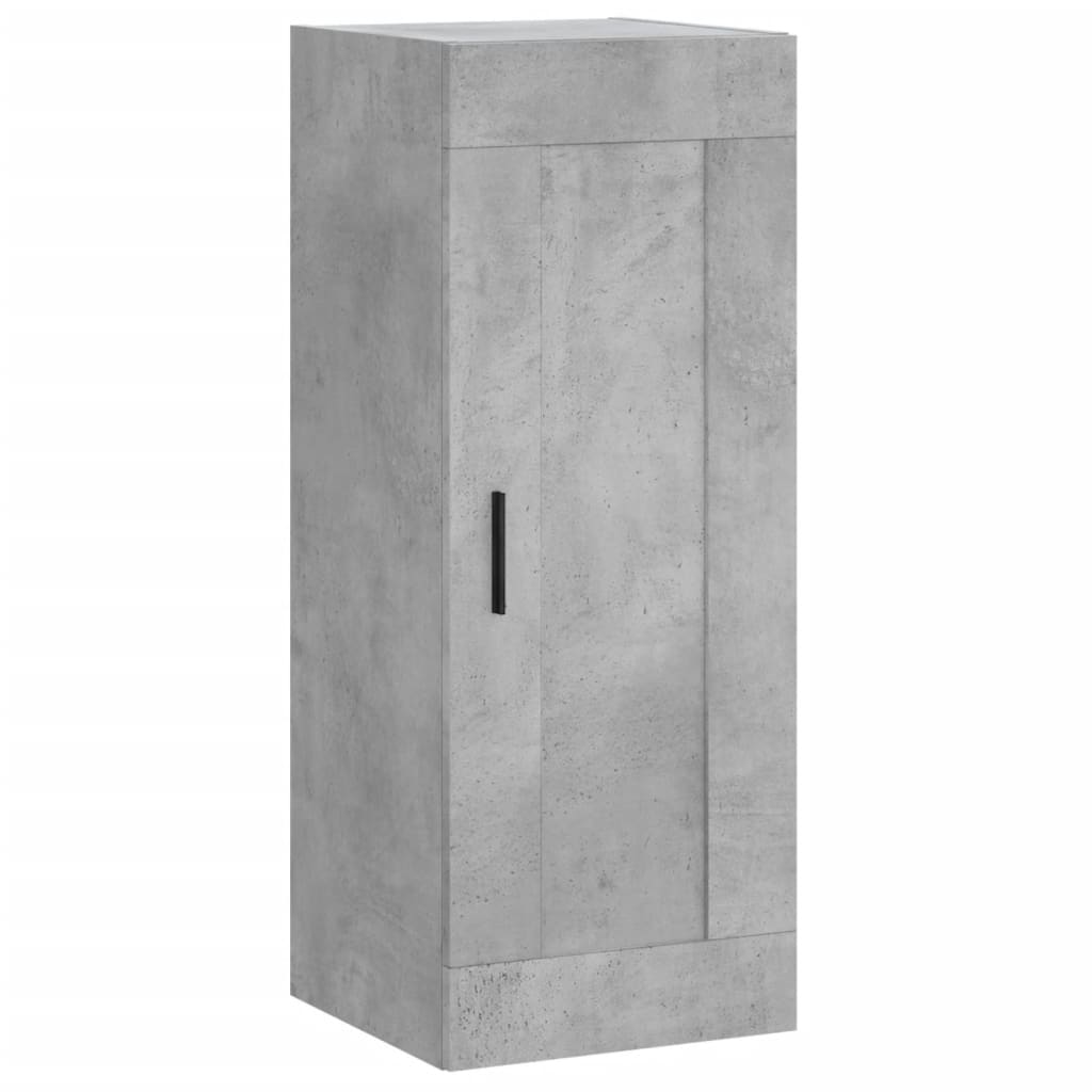 Highboard Concrete Grey 34,5x34x180 cm Engineered Wood