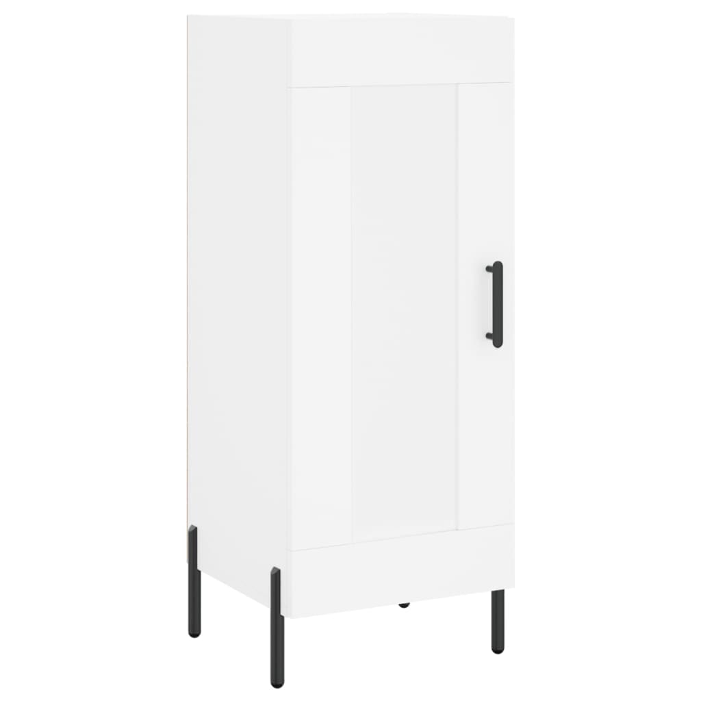 Highboard White 34,5x34x180 cm Engineered Wood