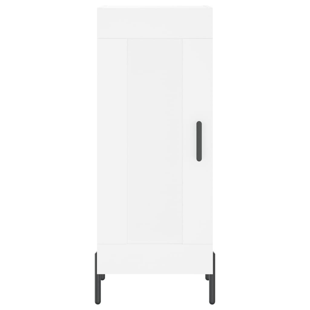 Highboard White 34,5x34x180 cm Engineered Wood