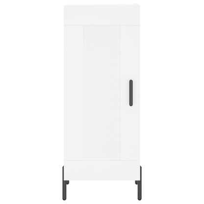 Highboard White 34,5x34x180 cm Engineered Wood