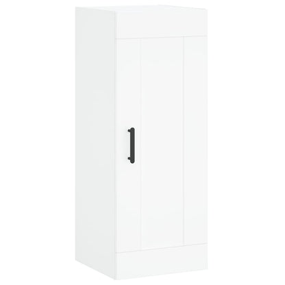 Highboard White 34,5x34x180 cm Engineered Wood