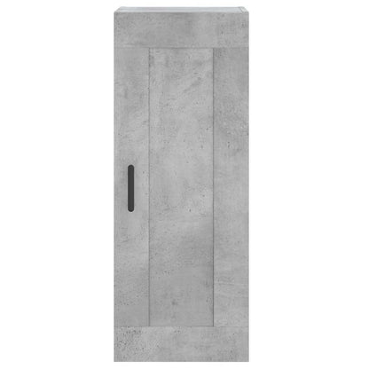 Highboard Concrete Grey 34,5x34x180 cm Engineered Wood