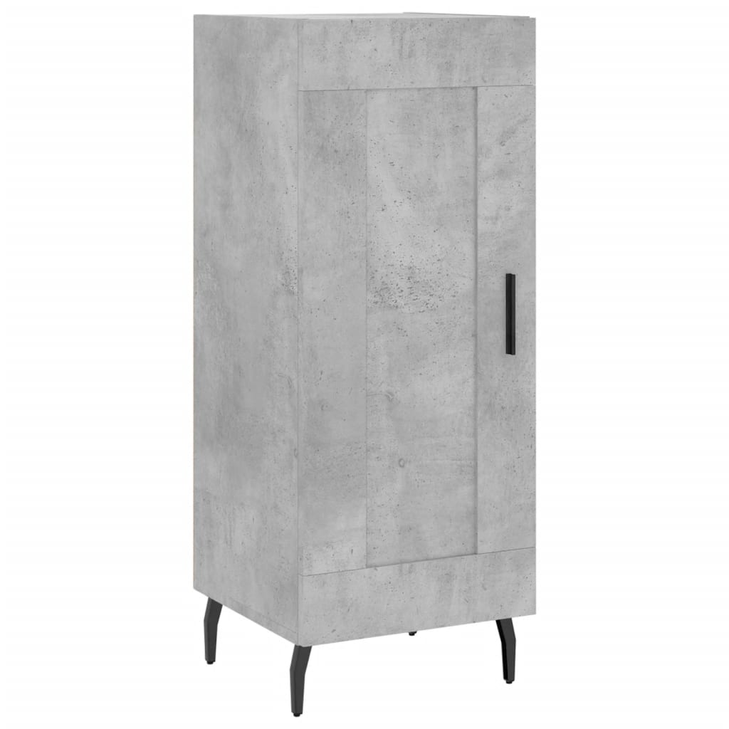 Highboard Concrete Grey 34,5x34x180 cm Engineered Wood
