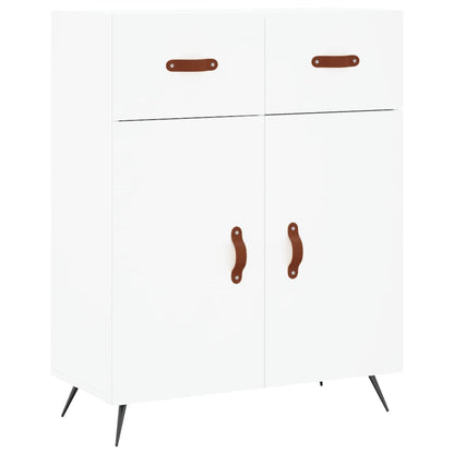 Highboard White 69,5x34x180 cm Engineered Wood