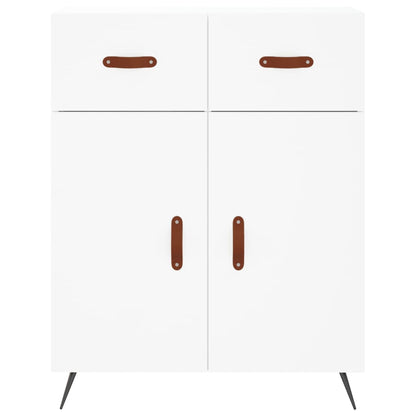 Highboard White 69,5x34x180 cm Engineered Wood