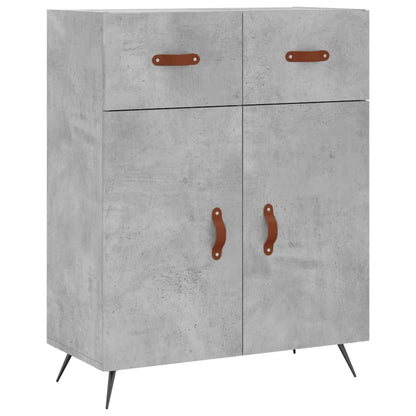 Highboard Concrete Grey 69,5x34x180 cm Engineered Wood