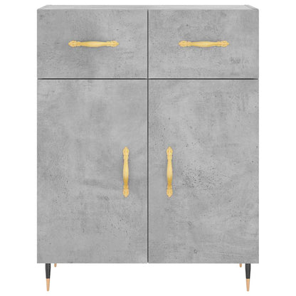 Highboard Concrete Grey 69,5x34x180 cm Engineered Wood