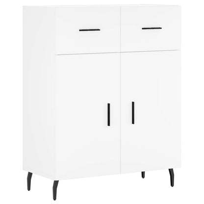 Highboard White 69.5x34x180 cm Engineered Wood