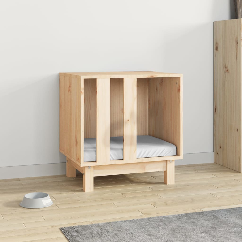 Dog House Natural Solid pine wood 19.7x15.7x20.5 in Simplistic