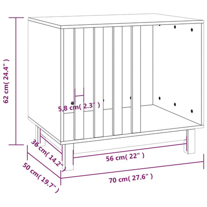 Dog House 70x50x62 cm Solid Wood Pine