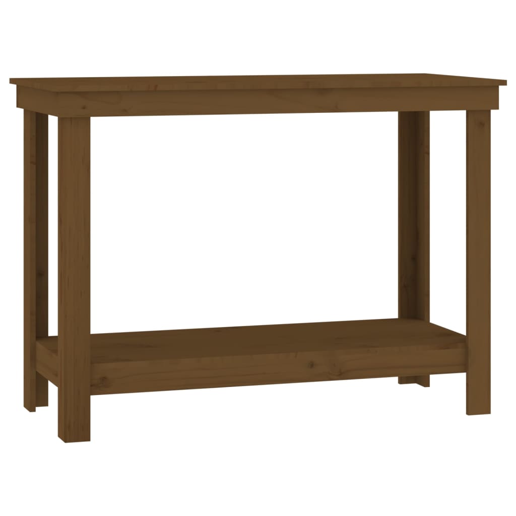 Work Bench Honey Brown 110x50x80 cm Solid Wood Pine