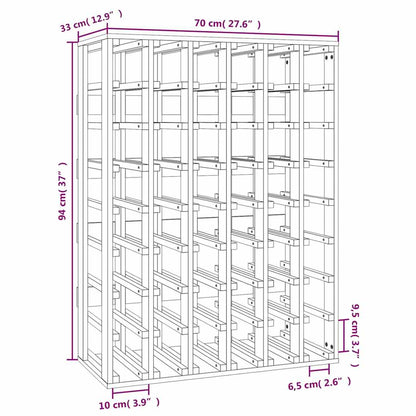 Wine Rack 70x33x94 cm Solid Wood Pine