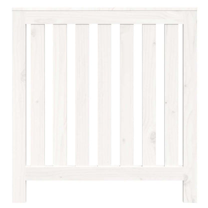 Radiator Cover White 79.5x19x84 cm Solid Wood Pine