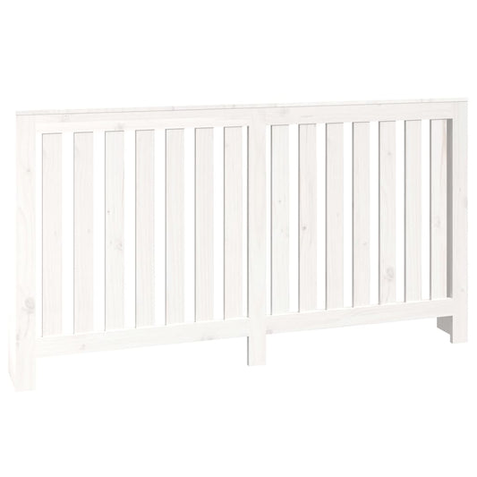 Radiator Cover White 153x19x84 cm Solid Wood Pine