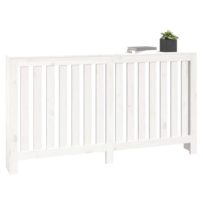Radiator Cover White 153x19x84 cm Solid Wood Pine