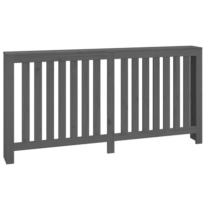 Radiator Cover Grey 169x19x84 cm Solid Wood Pine