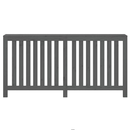 Radiator Cover Grey 169x19x84 cm Solid Wood Pine
