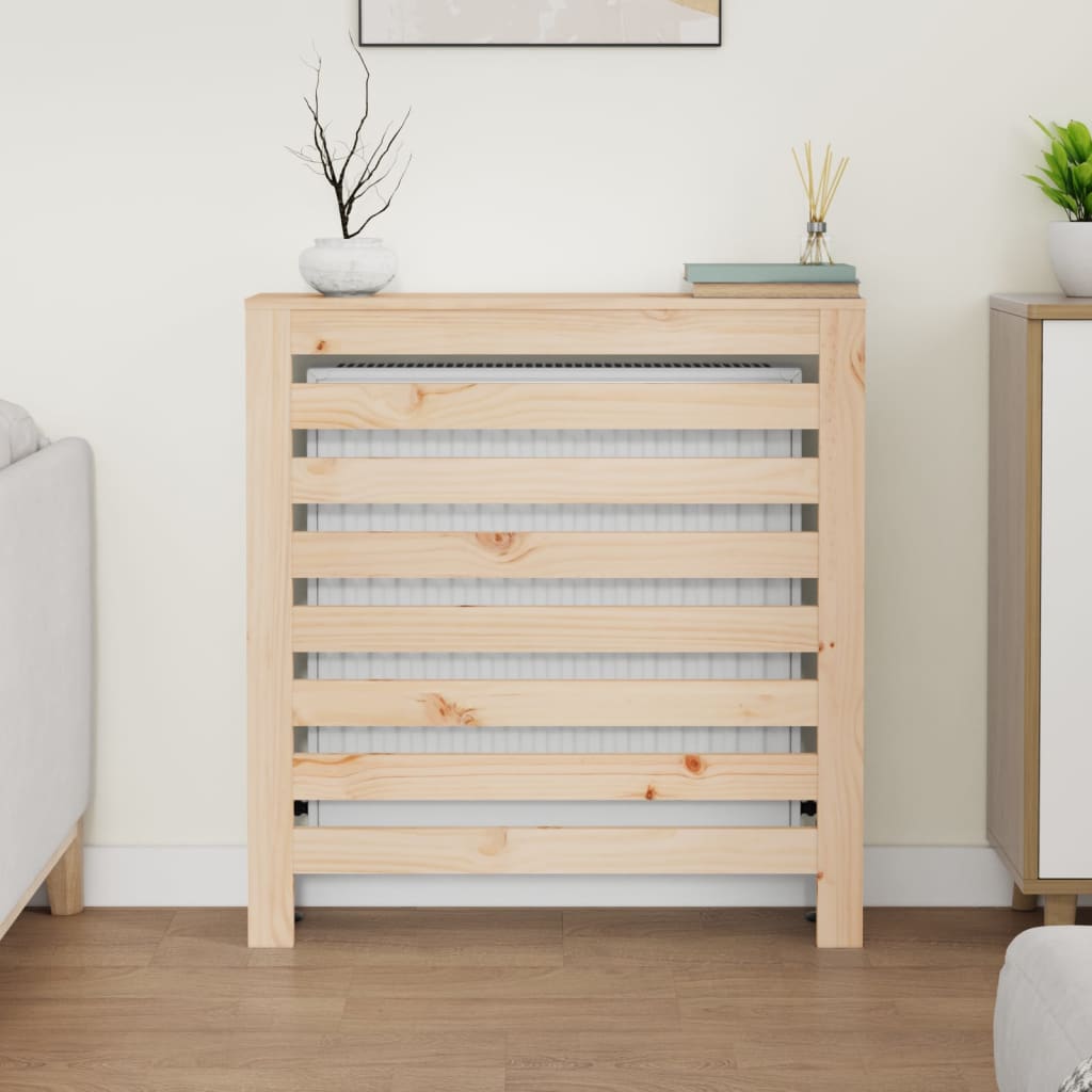 Radiator Cover 79.5x19x84 cm Solid Wood Pine