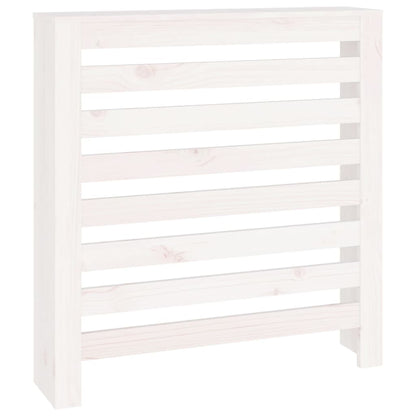 Radiator Cover White 79.5x19x84 cm Solid Wood Pine