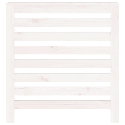 Radiator Cover White 79.5x19x84 cm Solid Wood Pine