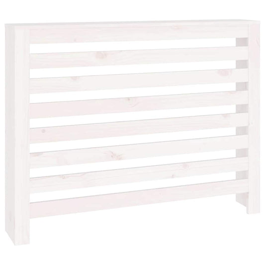 Radiator Cover White 108.5x19x84 cm Solid Wood Pine