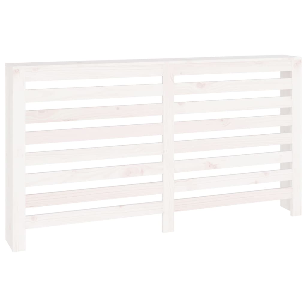 Radiator Cover White 153x19x84 cm Solid Wood Pine