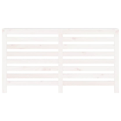 Radiator Cover White 153x19x84 cm Solid Wood Pine