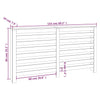Radiator Cover White 60.2"x7.5"x33.1" Solid Wood Pine