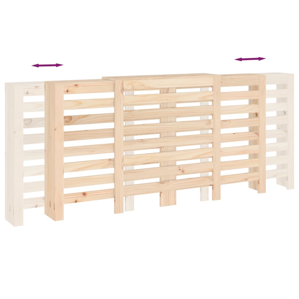 Radiator Cover 210x21x85 cm Solid Wood Pine