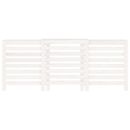 Radiator Cover White 210x21x85 cm Solid Wood Pine
