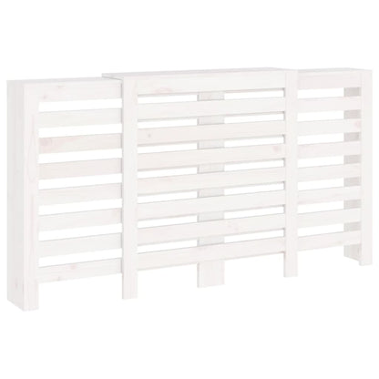 Radiator Cover White 210x21x85 cm Solid Wood Pine
