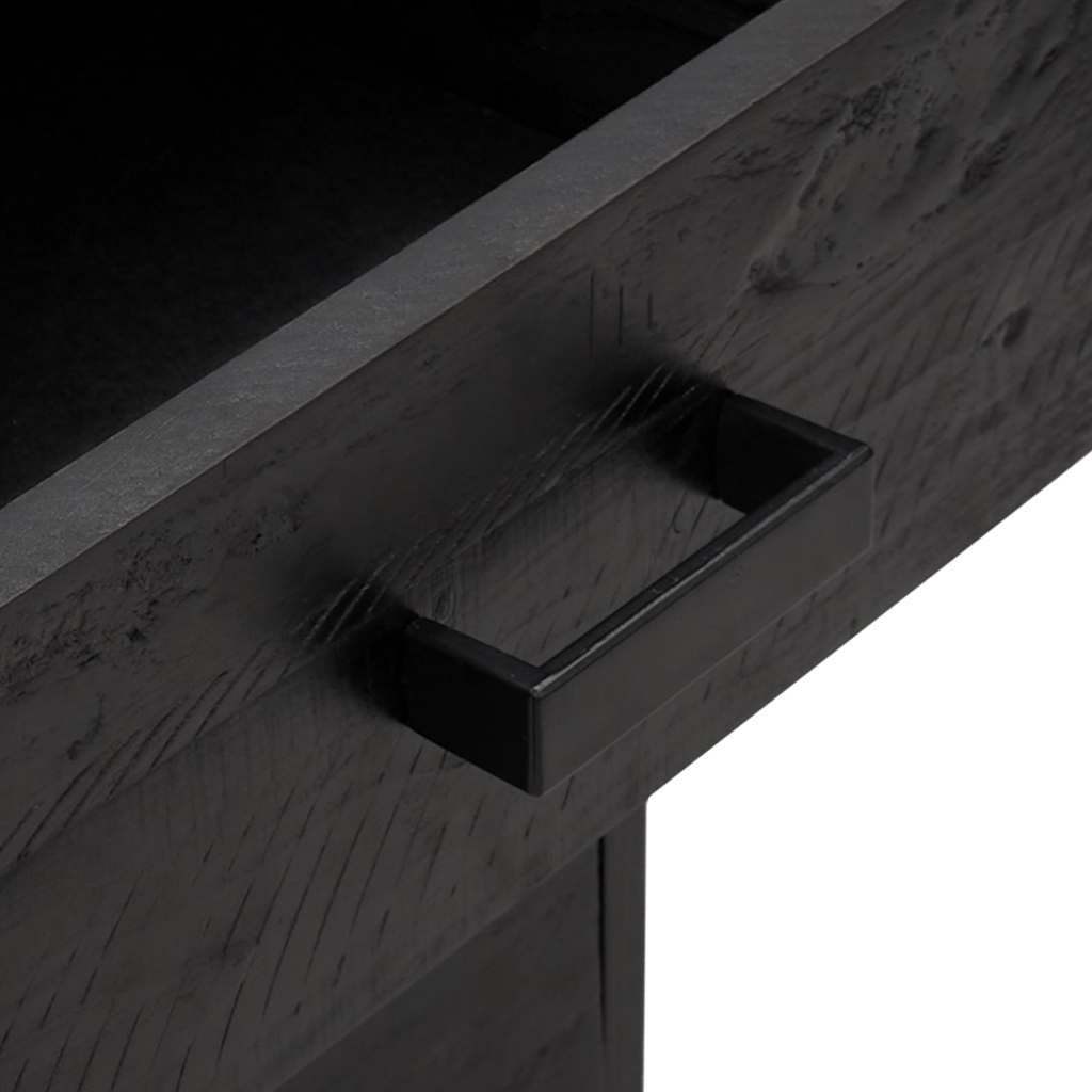 Bedside Cabinets 2 pcs Black 36x30x45 cm Solid Wood Pine