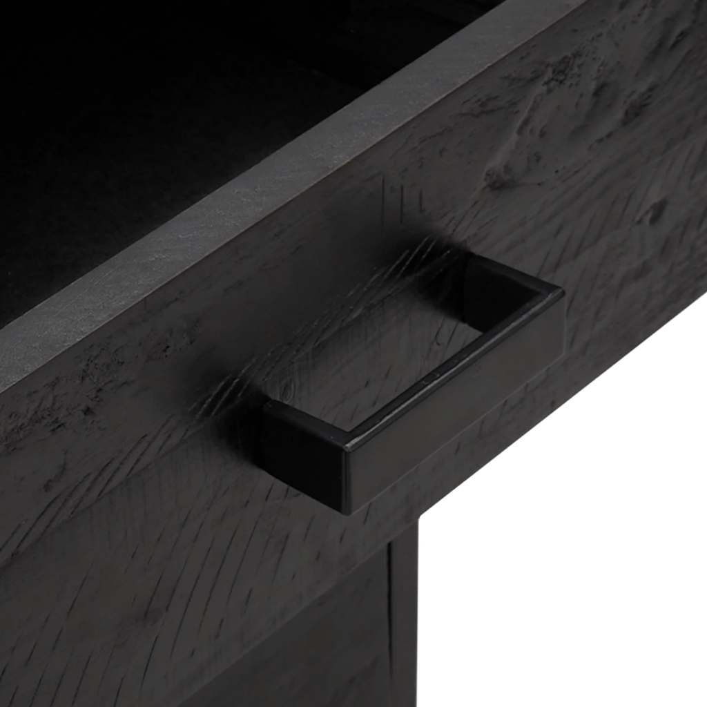 Bedside Cabinets 2 pcs Black 40x30x55 cm Solid Wood Pine