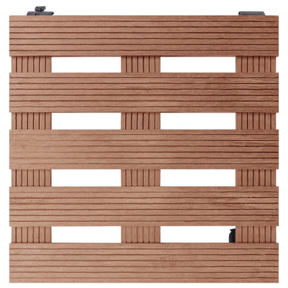 Plant Trolleys 4 pcs Brown 30x30x7,5 cm WPC
