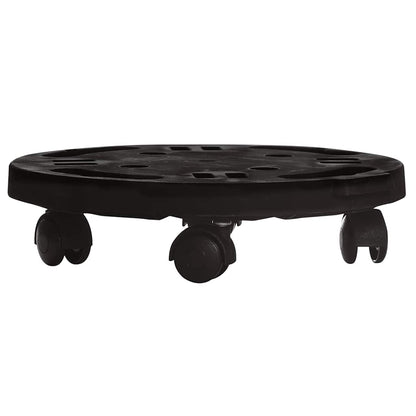 Plant Trolleys with Wheels 3 pcs Diameter 30 cm Black 170 kg