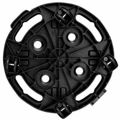 Plant Trolleys with Wheels 3 pcs Diameter 30 cm Black 170 kg