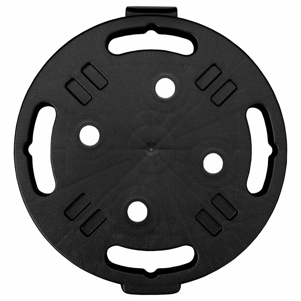 Plant Trolleys with Wheels 5 pcs Diameter 30 cm Black 170 kg