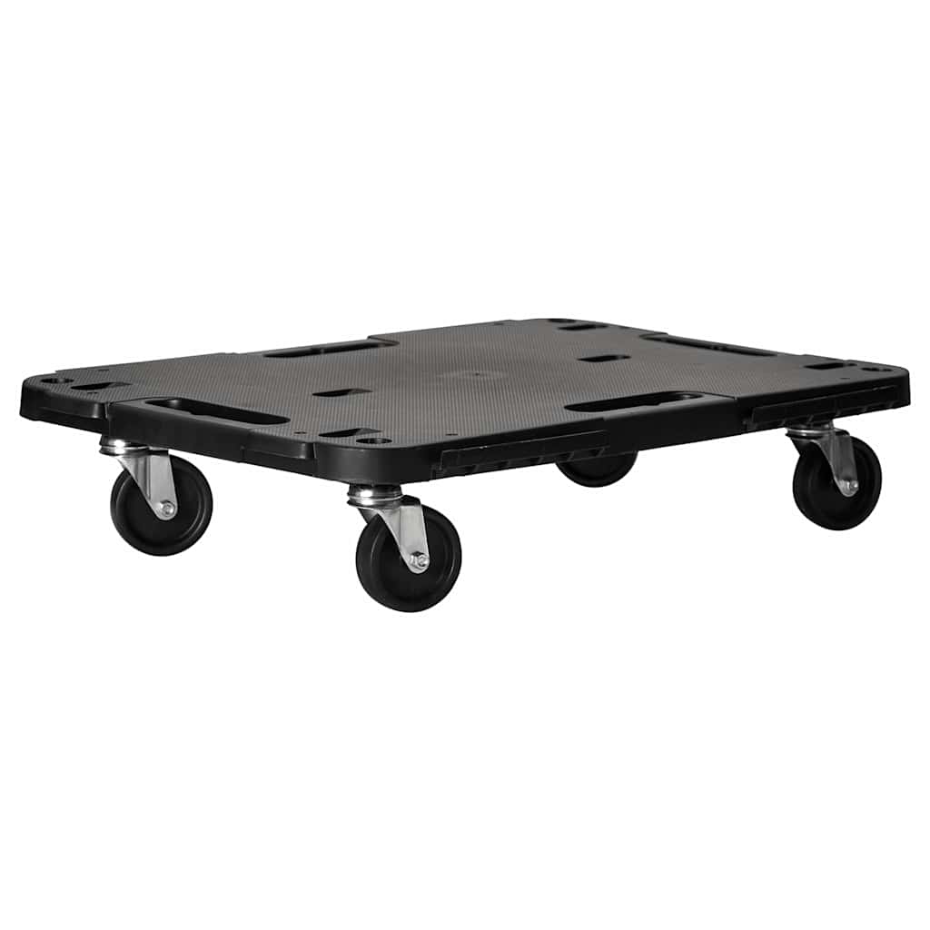 Transport Trolleys 2 pcs Black 58x38x12 cm Polypropylene