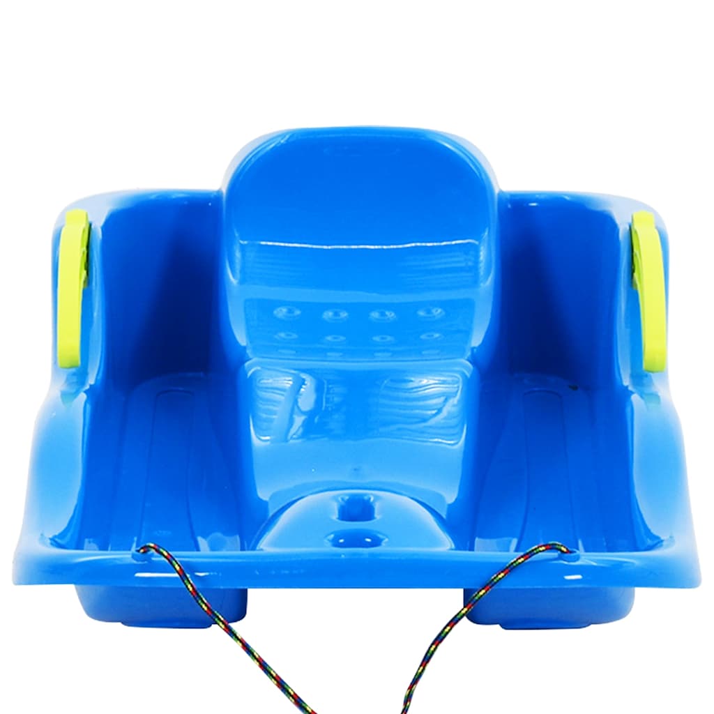 93713 vidaXL Sledge with Brakes Blue 87x40x18 cm Polypropylene