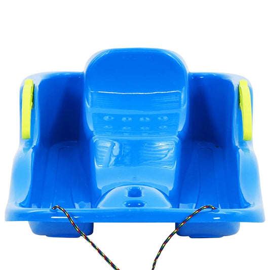 93713 vidaXL Sledge with Brakes Blue 87x40x18 cm Polypropylene